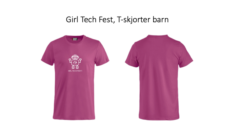 GTF t skjortemal barn rosa